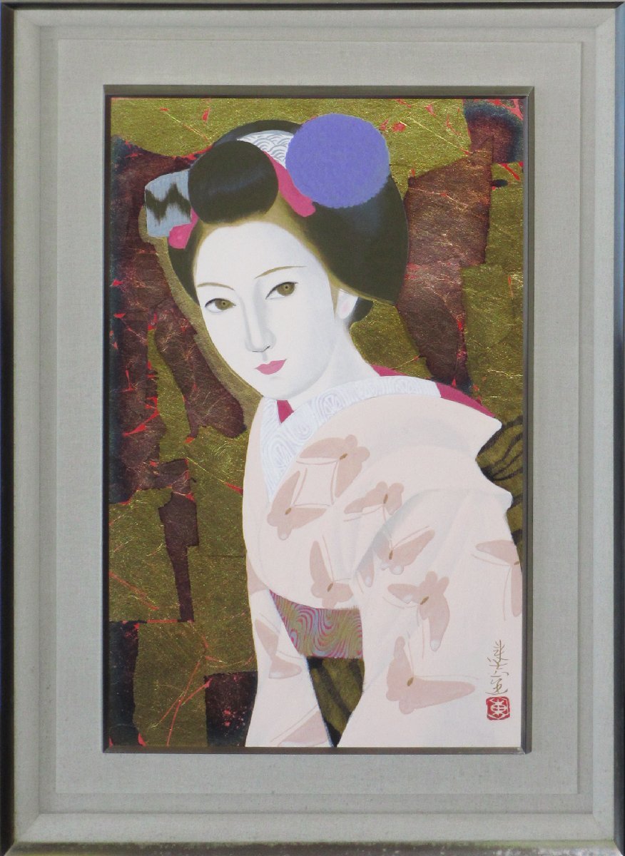 ¡Gran hallazgo! *Muroi Toshio Maiko 10M [Galería Maiko] M, Cuadro, pintura japonesa, persona, Bodhisattva