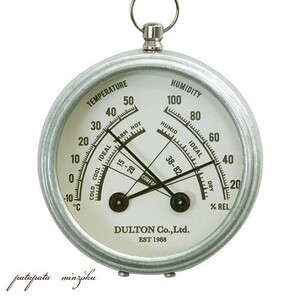 温度 ・ 湿度計 サーモ ハイグロメーター 温湿度計 温度計 湿度計 DULTON ダルトン Thermo-hygrometer ROUND