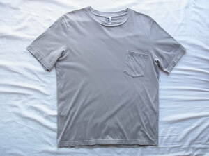 M H L, マーガレットハウエル　ポケット付きTシャツ サイズ L 　グレー