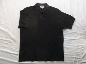 LACOSTE ラコステ　鹿の子素材　ビッグシルエット　ポロシャツ　型番 PH042P サイズ 6 ブラック × ブラック