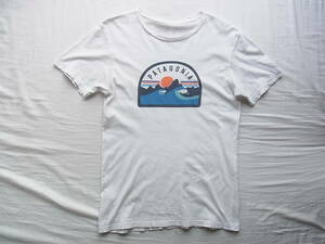 patagonia 　パタゴニア　オーガニックコットン　プリントTシャツ　サイズ S 　 ホワイト MADE IN USA