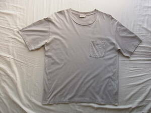 handvaerk 　ハンドバーク 　手紡ぎピマコットン素材　Tシャツ　サイズ M ライトグレー系　ペルー製