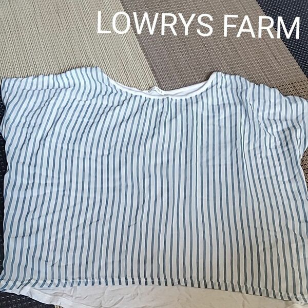 LOWRYS FARM　ローリーズファーム　トップス　ストライプ　シースルー