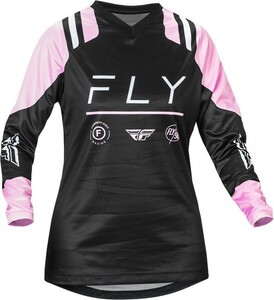 ガールズ用 XLサイズ MXジャージ FLY 23 F-16 ブラック/ラベンダー 女性用 モトクロス 正規輸入品 WESTWOODMX