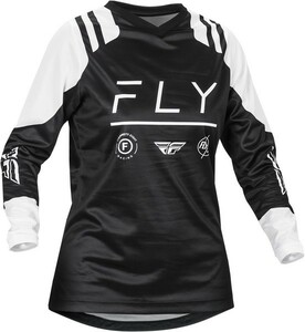 ガールズ用 Lサイズ MXジャージ FLY 23 F-16 ブラック/ホワイト 女性用 モトクロス 正規輸入品 WESTWOODMX