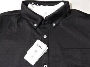 IGNIO GOLF イグニオ ゴルフ 吸水速乾 UVカット ボタンダウン半袖ポロシャツ ハイネック長袖インナーシャツ セット　2XL　黒