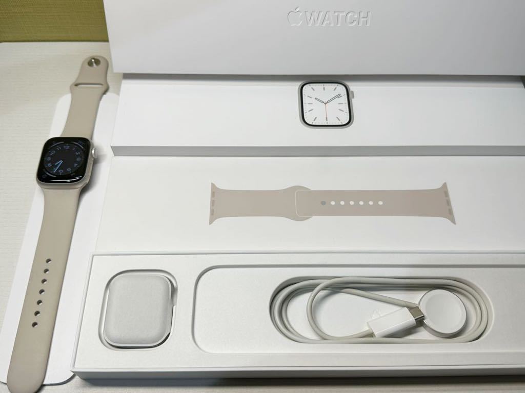 ☆即決 美品 オススメ バッテリー97% Apple Watch Series7 41mm スター
