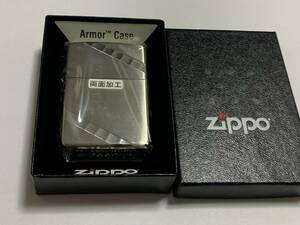 2019年　アーマーケース ダイアゴナルライン　サテン２　両面加工　ZIPPO　未使用