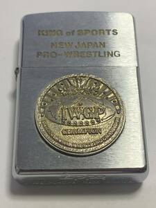 本体のみ　1997年製　プロレス　IWGP　メタルZIPPO　USED