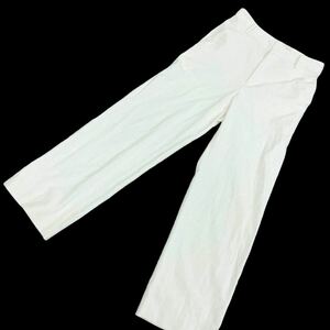 ダブルビー ビギ / wb BIGI レディース パンツ スラックス アイボリー×アッシュ 夏パンツ 薄手 38サイズ 日本製 O-1672