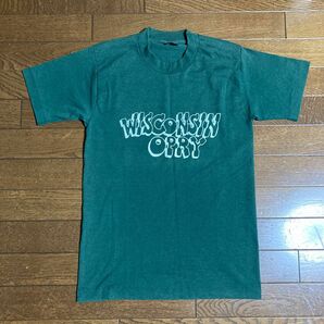 90s USA製 FRUIT OF THE LOOM Tシャツ 黒タグ S 緑