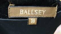 BALLSEY ボールジー　レーヨン　半袖ワンピース 38 黒_画像3