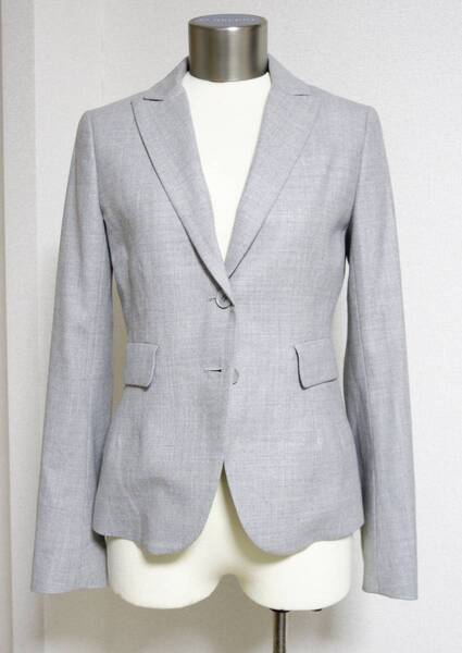 美品★ セオリー theory petit ジャケット 160 グレー TALAIS SUPER SAXONY 日本製