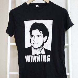 【チャーリーシーン】WINNINGTシャツ L 黒 パキスタン製