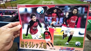 浦和レッズ特集号　ACL優勝記念号　スポニチ☆プレゼンツ　浦和レッズ選手写真ラミネートＡ４版サイズ両面　非売品未使用品