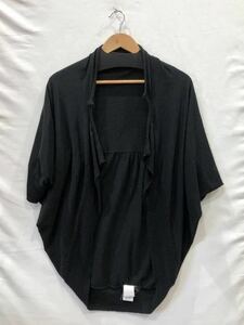 [Y's] кардиган wise Yohji Yamamoto .. чувство BLK лен linen хлопок размер 3[L ранг ]YZ-T72-377 ts202308