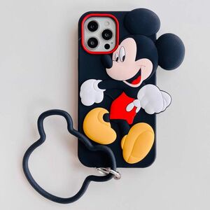 ディズニー ミッキーマウス ミッキー iPhone7/8 SE2/3用ケース リングバンド付き スマホケース
