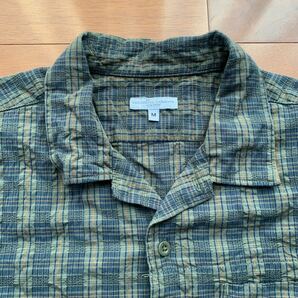 Engineered Garments CAMP SHIRT - SMALL SEERSUCKER PLAID 2023SS エンジニアドガーメンツ キャンプシャツ サイズMの画像2