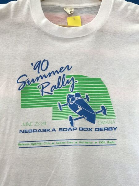 Nebraska Soap Box Derby Tシャツ　ネブラスカ州　アメリカ　ビンテージ　レース　レーシング　ダービー　世田谷ベース　古着　アメカジ