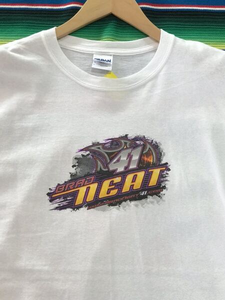 Brad Neat 41 Tシャツ スプリントカー レーシング アメリカ USA ビンテージ 世田谷ベース レース 企業 カンパニー 古着 アメカジ
