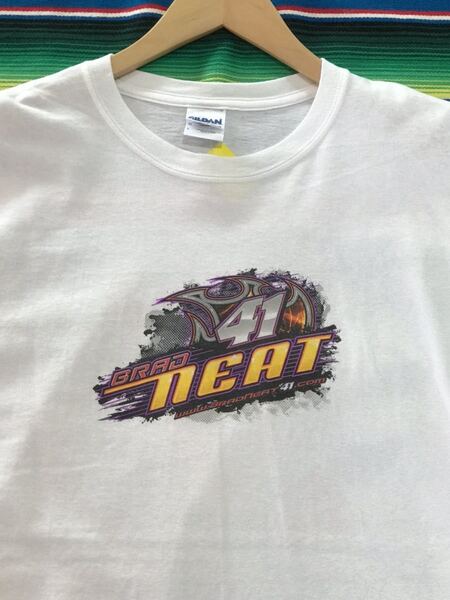 Brad Neat 41 Tシャツ スプリントカー　レーシング　アメリカ　USA ビンテージ　世田谷ベース　レース　企業　カンパニー　古着　アメカジ