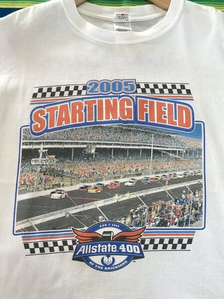 2005 Starting Field Tシャツ ナスカー　ブリックヤード　USA アメリカ　ビンテージ　ストックカー　世田谷ベース　古着　アメカジ