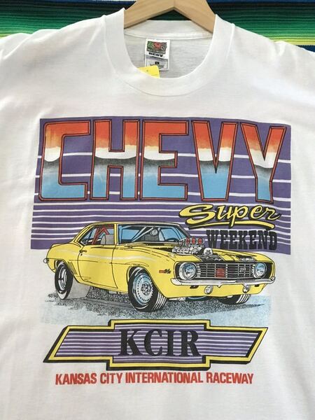 Super Chevy Weekend Tシャツ シェビー シボレー マッスルカ- アメリカ ビンテージ 世田谷ベース レーシング ゼロヨン 古着