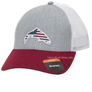 SIMMS Syms USA catch Tracker hat Heather gray 