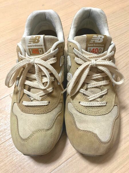 new balance／BEAMS40周年記念モデル　CM1400 ベージュ　26.5 左右非対称カラーリング