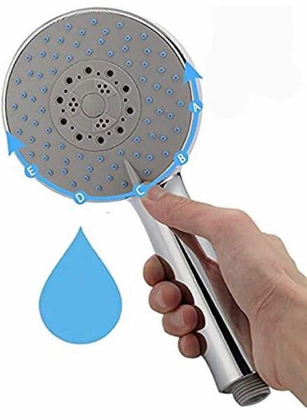 シャワーヘッド 節水 AYITAYI 強力シャワーヘッド 両面出水 5段階モード/水量切替 増圧節水 水 極細水流 軽量丈夫