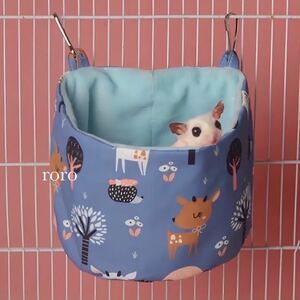  pet. house teg- bird Momo nga cage hamster house small animals supplies bed sleeping bag tent 