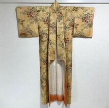 蔵出し極上 やまと謹製 お着物 正絹 袷 グラデーション 草木花模様 和装 和服_画像3