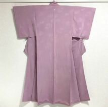 蔵出し極上 お着物 正絹 桜色 総柄 和装 和服_画像1