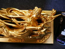 収集品　最高級　彫り　手彫り　本金箔　木製本金箔本金粉（A3-2）　4523　M_画像3