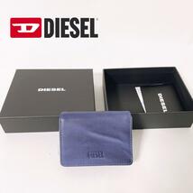 (ディーゼル) DIESEL レディース レザー 三つ折り ミニ財布 ブルー_画像1