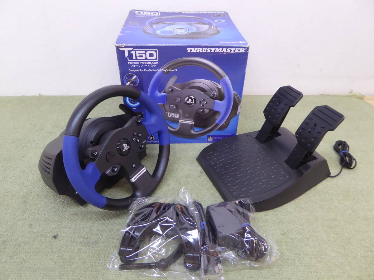 065-F24) 中古品 THRUSTMASTER フォース フィードバック T150 PS4/PS3