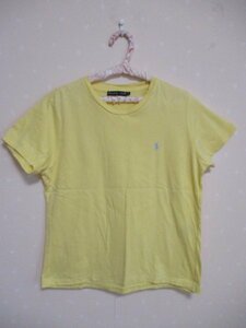 ★ラルフローレン★　半袖Tシャツ　L　黄色（30721）レディース