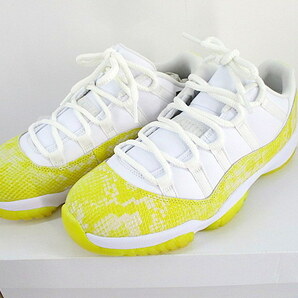 ★ 未使用 NIKE ナイキ AIR JORDAN 11 RETRO LOW エア ジョーダン 11 レトロ ロー AH7860-107 スニーカー 靴 28cm Yellow Snakeskin 箱付の画像1