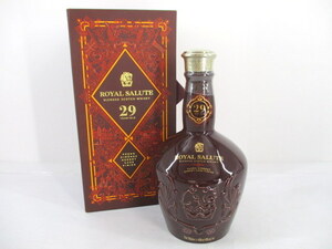 ★未開栓 ROYAL SALUTE ロイヤルサルート 29年 シーバスリーガル ウイスキー スコッチ ブレンデッド 700ml 40％ 洋酒 古酒 中古 同梱不可