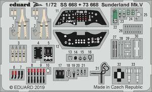 ショート サンダーランド Mk.V 内装エッチングパーツ （スペシャルホビー用） （1/72スケール エッチングパーツ EDU73668）