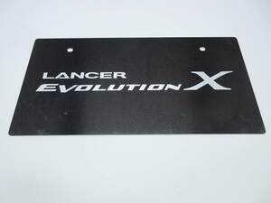  Mitsubishi Lancer Evolution Ⅹ Lancer Evolution 10 dealer new car exhibition for not for sale number plate mascot plate 