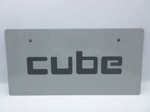 日産 キューブ cube 3代目 Z12 ディーラー 新車 展示用 非売品 ナンバープレート マスコットプレート