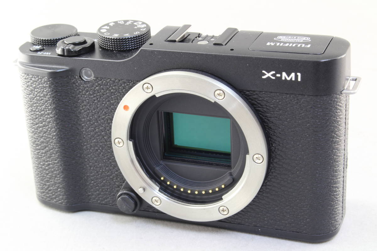 AA (極上美品) FUJIFILM 富士フィルムX-M1 ボディブラック初期不良返品