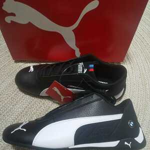  новый товар обычная цена 12100 PUMA BMW MMS спортивные туфли Racer кошка 27cm чёрный Puma M спортивный бюстгальтер k эмблема 