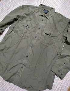 新品 未使用 フィルソン FILSON 長袖 シャツ オリーブグリーン M フライフィッシング 渓流釣り ミリタリー アウトドア