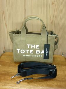  ★新品未使用★マークジェイコブス (THE TOTE BAG)・【キャンバス・ 2WAY・ ショルダー・ ハンドバッグ 】カーキ系★商品詳細は記載文を