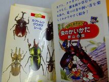 E8★ 実業之日本社　ヤング・セレクション文庫 ★　 『 カブトムシ・クワガタ大百科 』　見つけ方・飼い方大作戦！　シール付　平成3年初版_画像4