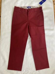 新品　未使用 バーバリー　ブルーレーベル　赤　パンツ　ズボン　サイズ38 M