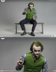 Queen Studios x InArt 1/6 [ The dark Night ] Joker . wool DX version two body set new goods unused Batman hi-s leisure JOKER