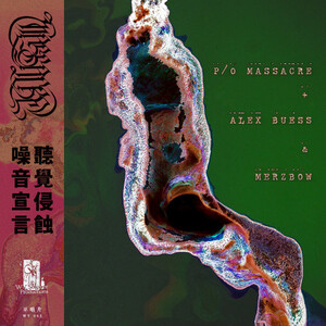 P/O Massacre + Alex Buess & Merzbow/Aural Corrosion,2 x Vinyl, 12&#34;, 45 RPM, Album, Rust/Green Marble CD, Album 